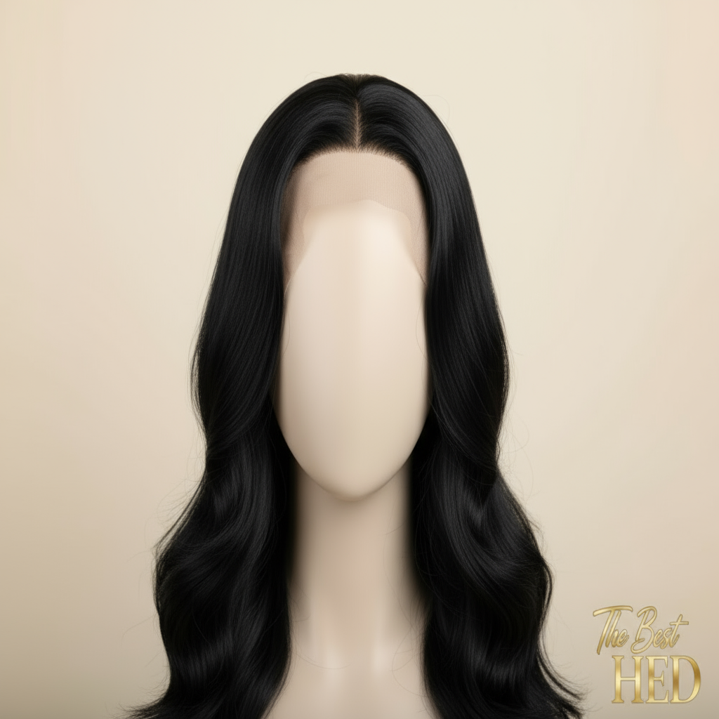 16-Inch Ash Blonde Topper on Mannequin