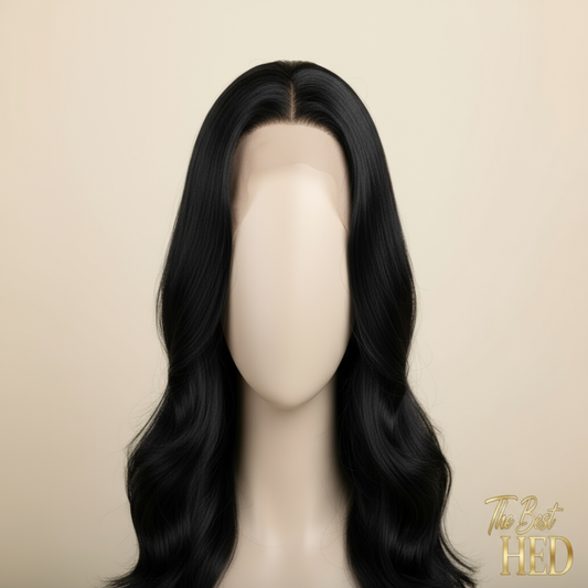 16-Inch Ash Blonde Topper on Mannequin