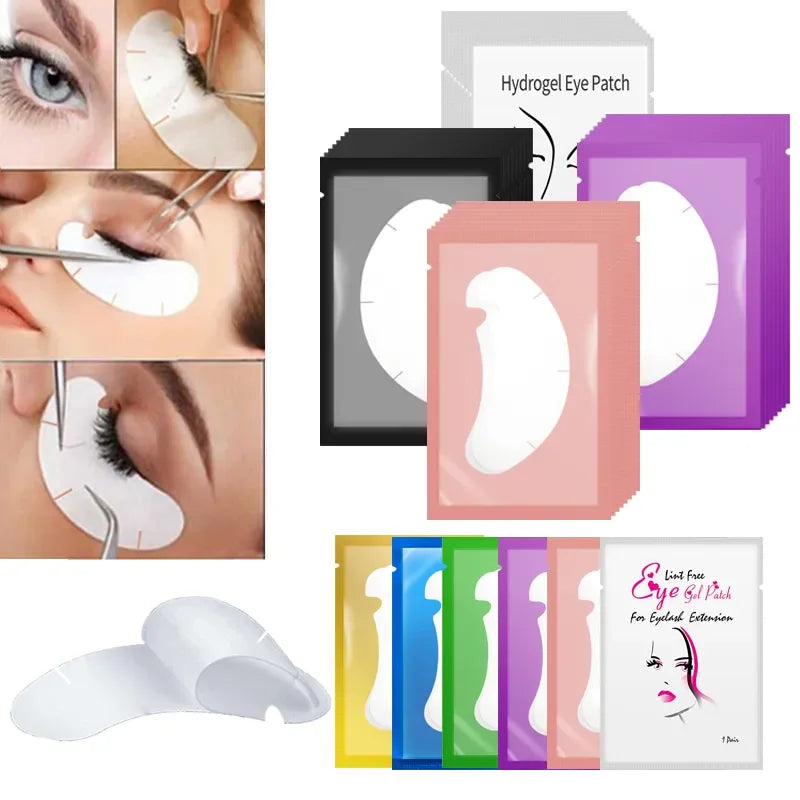 100Pairs Eye Patches Eyelash Extension under Eyelashes Fake Lashes Stickers Lash Extension Supplies Patches for Building Eyelid