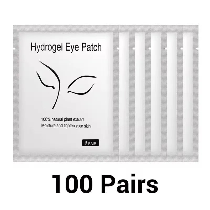 100Pairs Eye Patches Eyelash Extension under Eyelashes Fake Lashes Stickers Lash Extension Supplies Patches for Building Eyelid