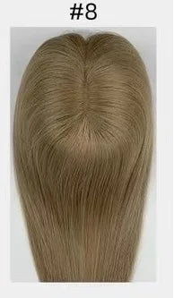 Lillian Toppers Collection Top Quality Cuticle Intact Raw Virgin Human Hair Toppers for Women 100% 5.5in*6in Hand-Tied Hair Topper with Swiss Lace Base