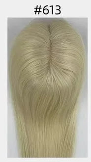 Lillian Toppers Collection Top Quality Cuticle Intact Raw Virgin Human Hair Toppers for Women 100% 5.5in*6in Hand-Tied Hair Topper with Swiss Lace Base