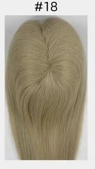 Lillian Toppers Collection Top Quality Cuticle Intact Raw Virgin Human Hair Toppers for Women 100% 5.5in*6in Hand-Tied Hair Topper with Swiss Lace Base