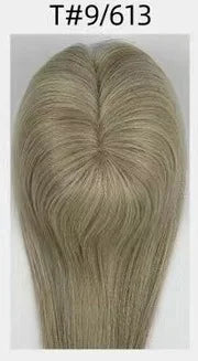 Lillian Toppers Collection Top Quality Cuticle Intact Raw Virgin Human Hair Toppers for Women 100% 5.5in*6in Hand-Tied Hair Topper with Swiss Lace Base