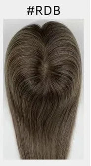 Lillian Toppers Collection Top Quality Cuticle Intact Raw Virgin Human Hair Toppers for Women 100% 5.5in*6in Hand-Tied Hair Topper with Swiss Lace Base