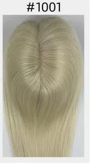 Lillian Toppers Collection Top Quality Cuticle Intact Raw Virgin Human Hair Toppers for Women 100% 5.5in*6in Hand-Tied Hair Topper with Swiss Lace Base