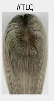 Lillian Toppers Collection Top Quality Cuticle Intact Raw Virgin Human Hair Toppers for Women 100% 5.5in*6in Hand-Tied Hair Topper with Swiss Lace Base