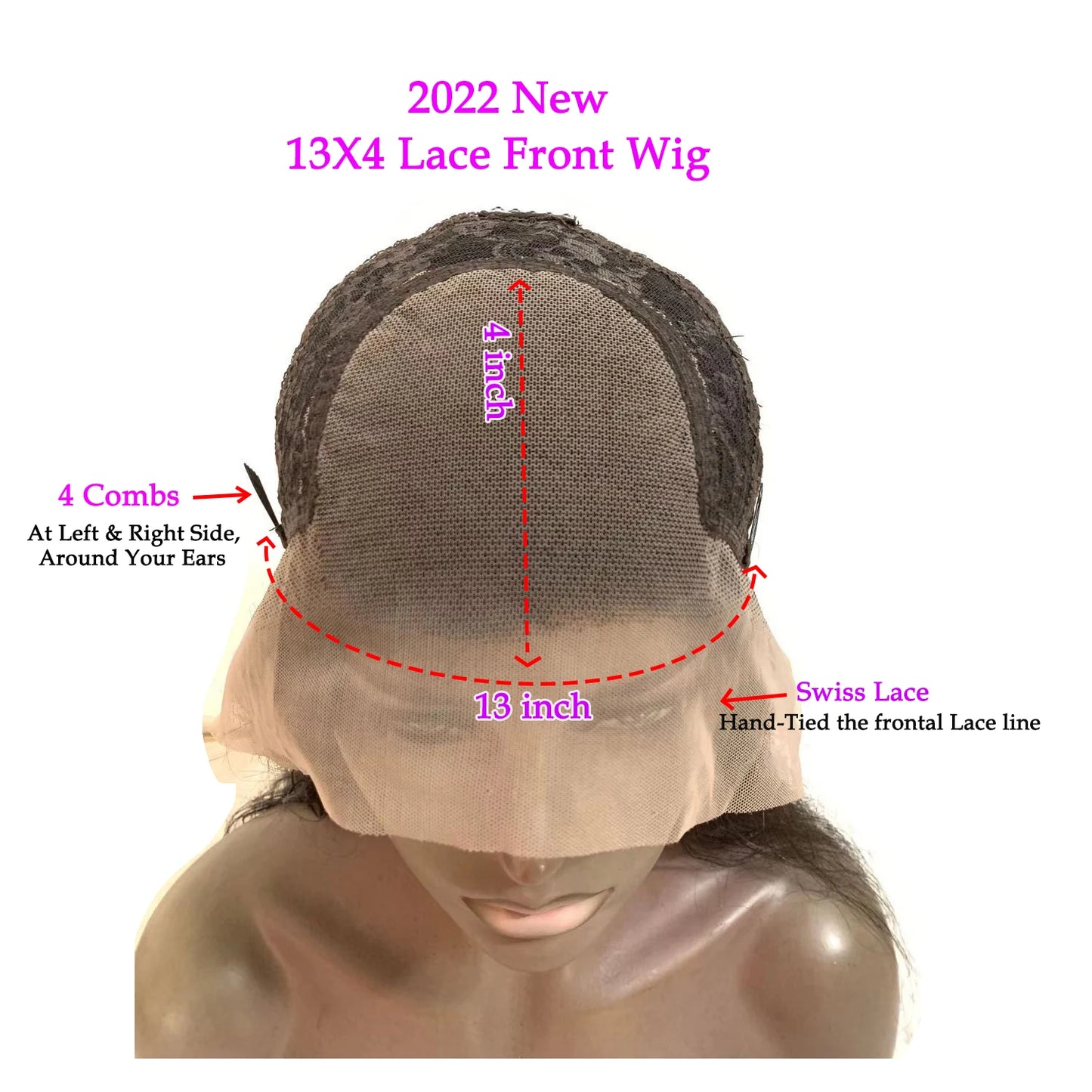 Wear Go Glueless Wigs Collection Dark Blonde Colored Wig Highlight 360 Full Lace Wigs Human Hair Lace Front Wigs Brazilian Hair For Women Natural Hairline