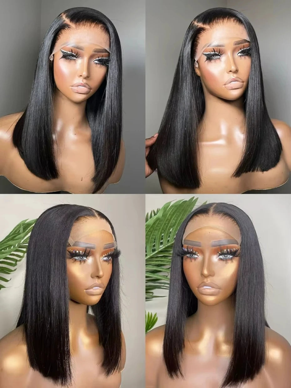 Wear Go Glueless Wigs Collection 2x6 5x5 Glueless Wig Human Hair Ready to Wear and Go Lace Closure Wigs Vietnamese Bone Straight 250% 300% 13x6 Lace Front Wigs