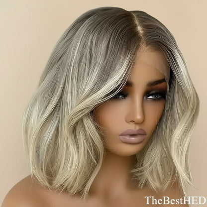 Wear Go Glueless Wigs Collection New Arrival Good Quality Short Bob Human Hair Wigs Ombre Blonde 13x6 Virgin Hair Wig