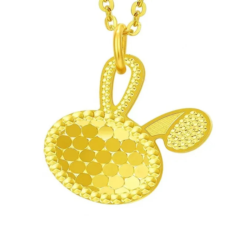 High quality genuine gold AU750 18K women's fashion jewelry necklace collarbone chain luxury Valentine's Day gift