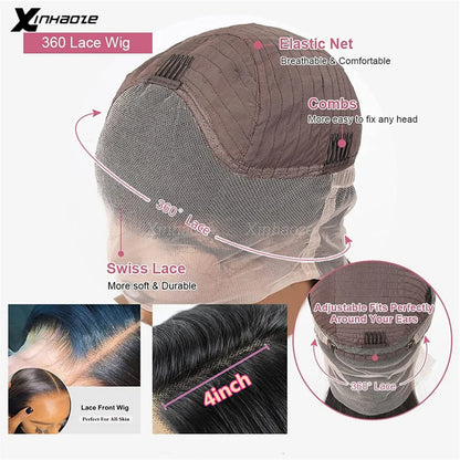 Wear Go Glueless Wigs Collection #2 Darkest Brown 13x4 Lace Front Human Hair Wigs For Women Preplucked With Bleached Knots Natural Wave 5x5 Silk Top Closure Wigs