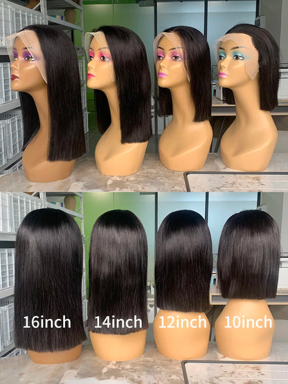 Wear Go Glueless Wigs Collection 2x6 5x5 Glueless Wig Human Hair Ready to Wear and Go Lace Closure Wigs Vietnamese Bone Straight 250% 300% 13x6 Lace Front Wigs