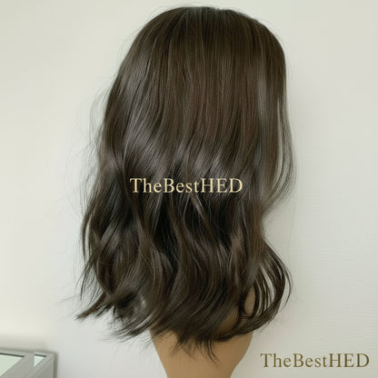 Wear Go Glueless Wigs Collection #2 Darkest Brown 13x4 Lace Front Human Hair Wigs For Women Preplucked With Bleached Knots Natural Wave 5x5 Silk Top Closure Wigs