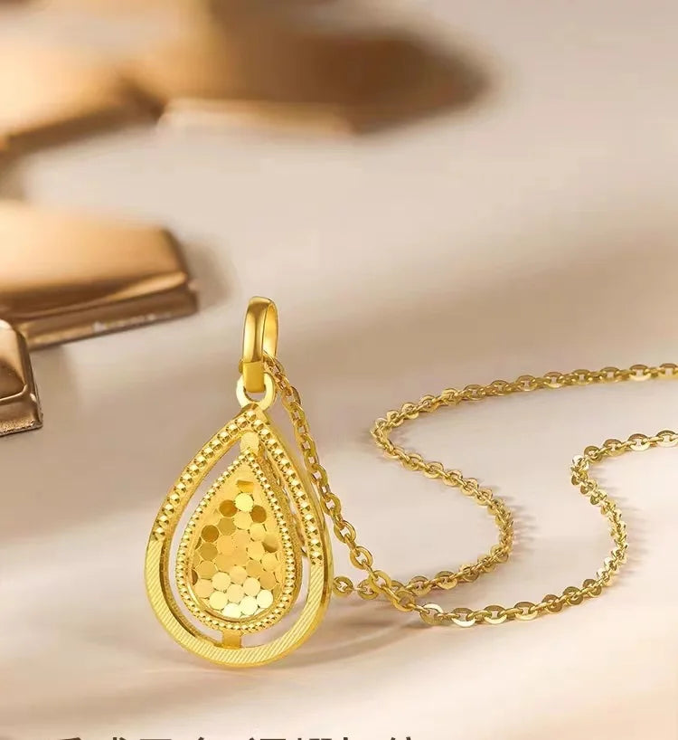 High quality genuine gold AU750 18K women's fashion jewelry necklace collarbone chain luxury Valentine's Day gift