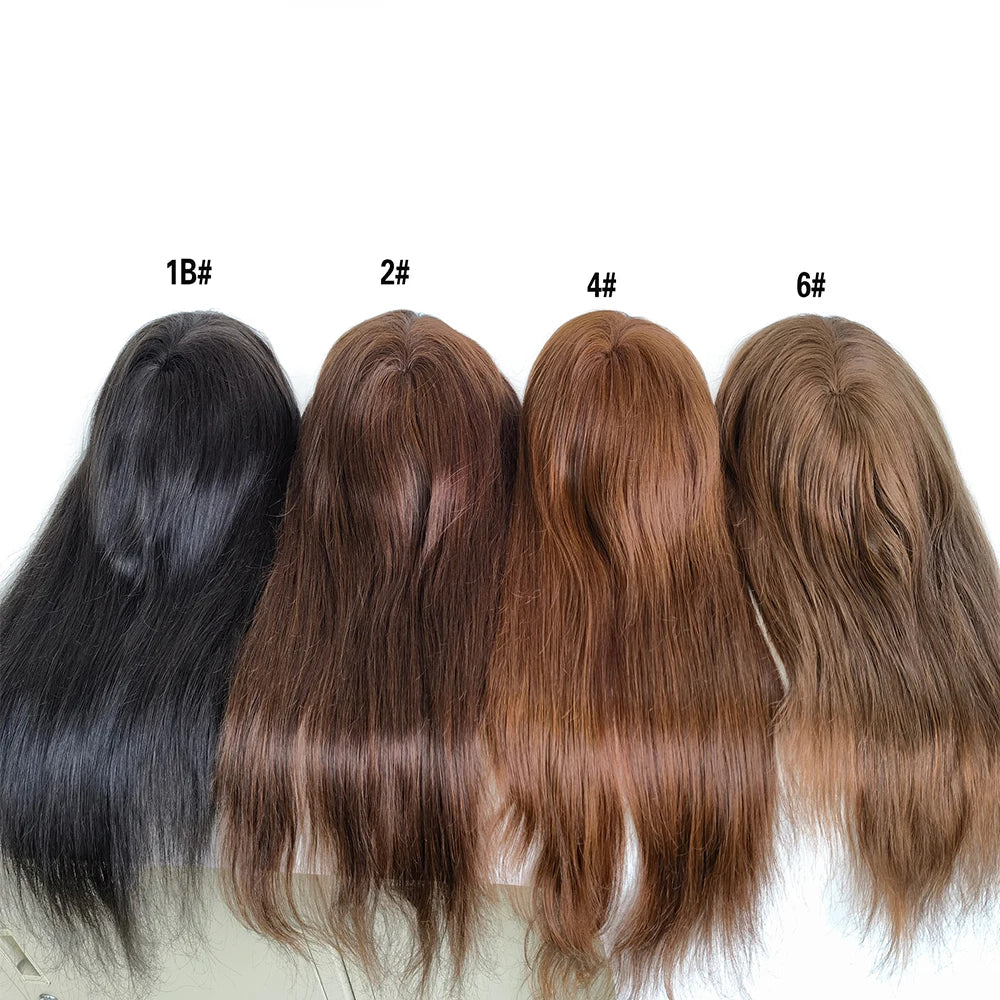 Lillian Toppers Collection Human Hair Swiss Lace Pu Around Lace Top High Quality Russian Virgin Human Hair Toupee