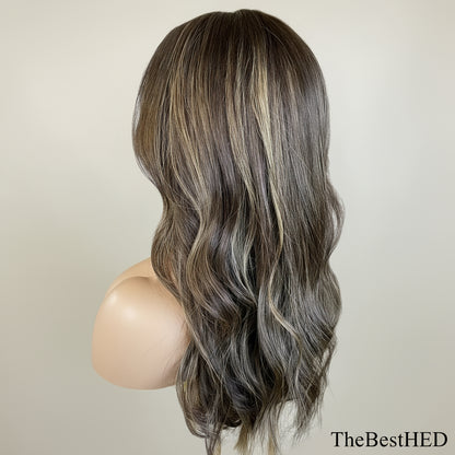 Wear Go Glueless Wigs Collection Dark Blonde Colored Wig Highlight 360 Full Lace Wigs Human Hair Lace Front Wigs Brazilian Hair For Women Natural Hairline