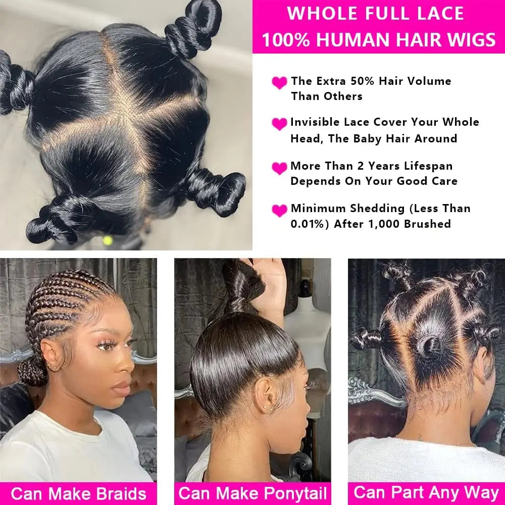 Body Wave Full Lace Wig Brazilian Remy Human Hair Pre Plucked Glueless Full Handtied Lace Wig With Baby Hair