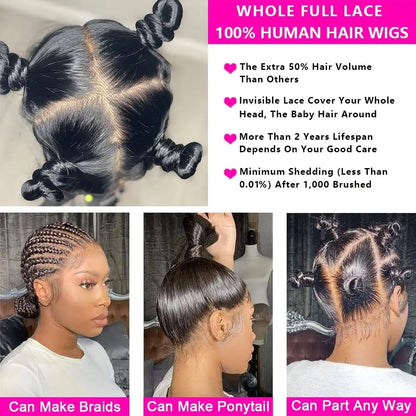 Body Wave Full Lace Wig Brazilian Remy Human Hair Pre Plucked Glueless Full Handtied Lace Wig With Baby Hair