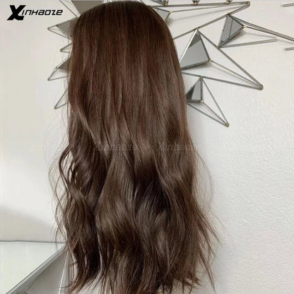 Wear Go Glueless Wig Collection Dark Chocolate Brown Natural Wave 100% 13x6 Lace Frontal Human Hair Wigs Peruvian Glueless #2 13x4 Silk Top Lace Frontal Wigs