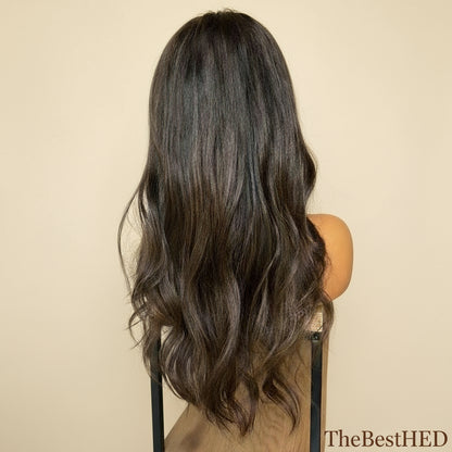 Wear Go Glueless Wigs Collection HD Lace 13x4 13x6 Lace Front Wig Highlight Dark Colored Lace Front Wigs PrePlucked Brown Body Wave Silk Base Human Hair Wigs