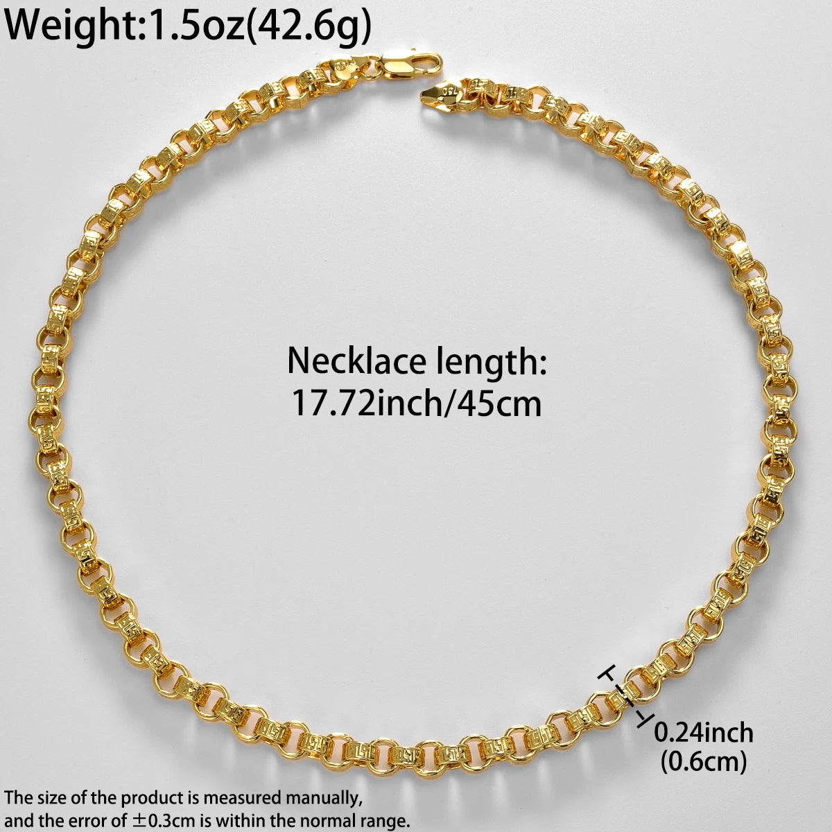 18k Gold Plated Italy 750 Necklace Wear Jewelry Accessories
