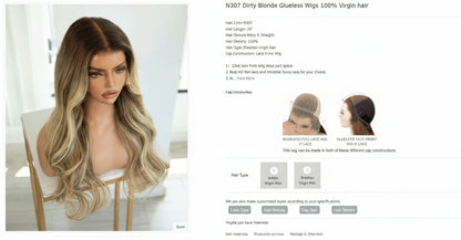 Alexia Collection 13x6 Lace Front Wig - Mongolian Virgin Hair 14" N307 Wavy-5