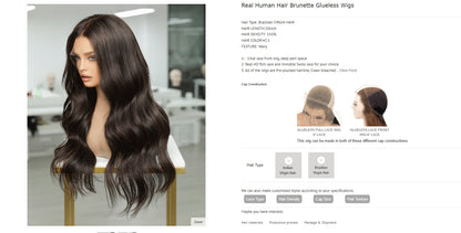 Alexia Collection 13x6 Lace Front Wig - Mongolian Virgin Hair 16" #2.5 Straight