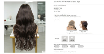 Alexia Collection 13x6 Lace Front Wig - Mongolian Virgin Hair 16" #2.5 Straight