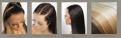 The Lillian Collection 13x6 Lace Front Wig - Indian Virgin Hair 16" N252 Wavy