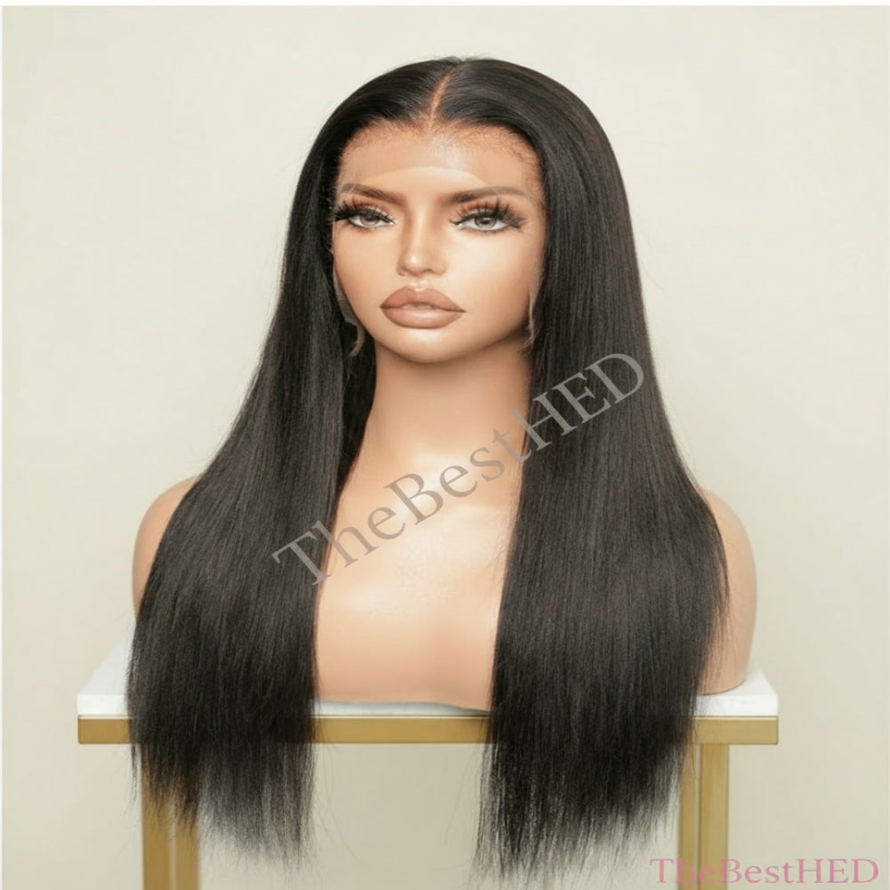 The Lillian Collection 13x6 Lace Front Wig - Indian Virgin Hair 14" Natural Color YK-Baby Hair