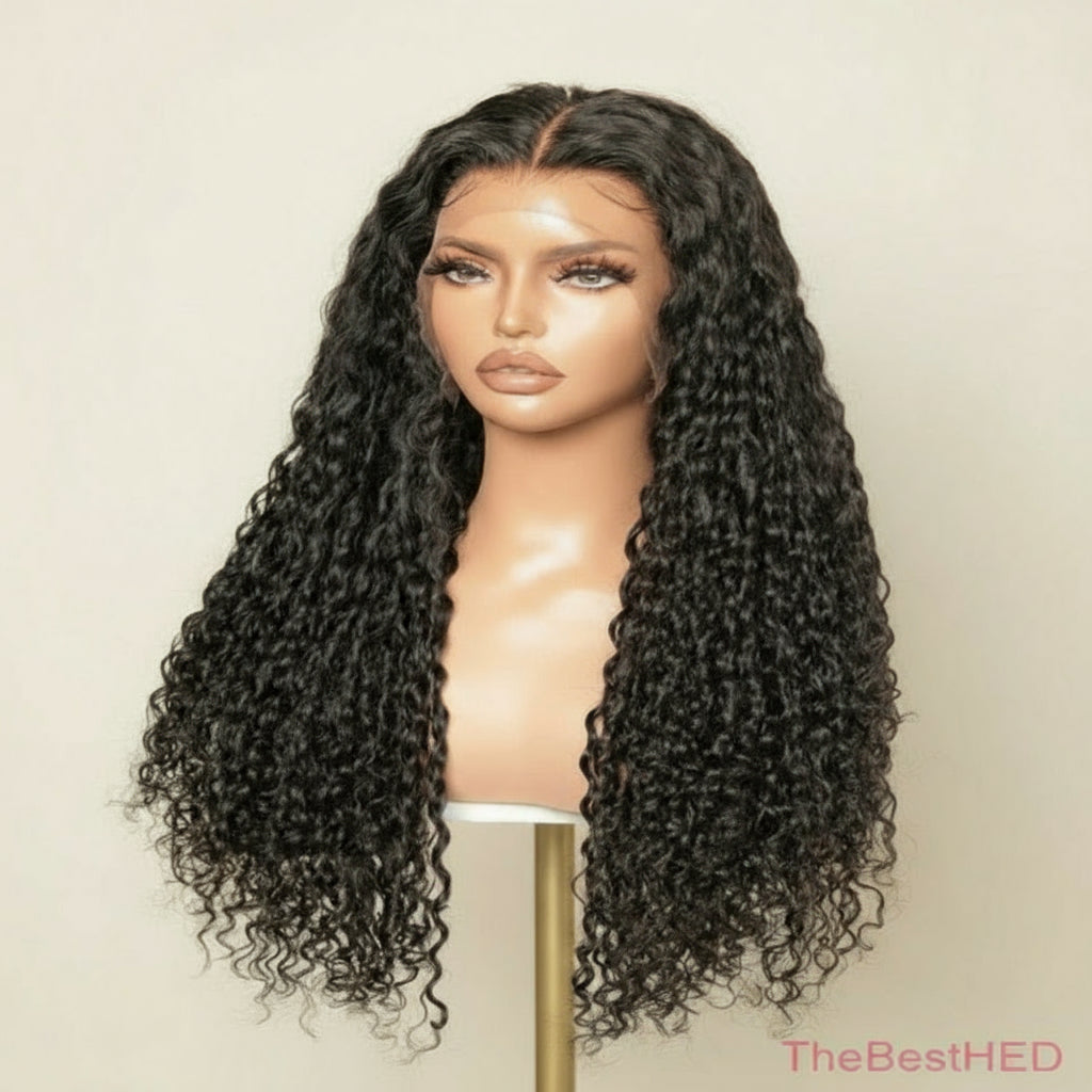The Lillian Collection 13x6 Lace Front Wig - Indian Virgin Hair 20" Natural Color 6PD-0.5-0(Water Wave)
