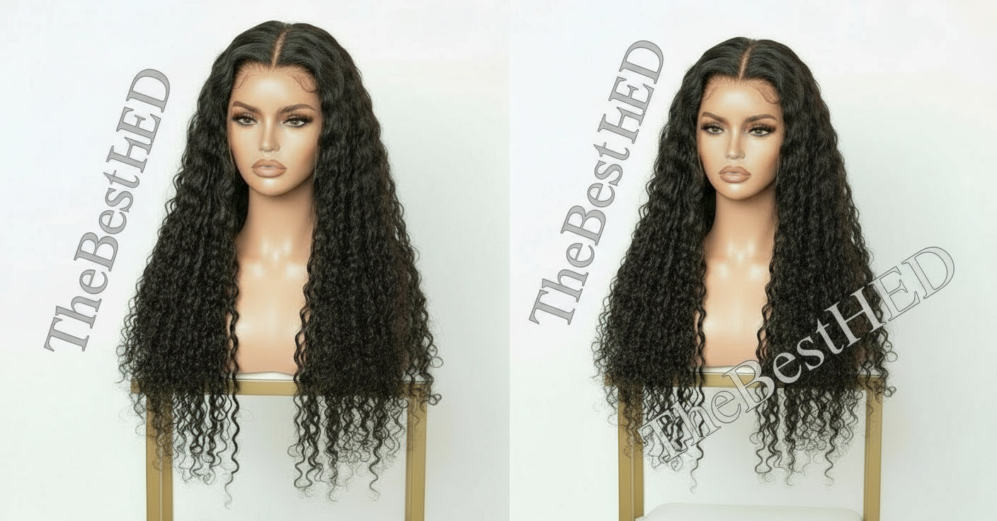 The Lillian Collection 13x6 Lace Front Wig - Indian Virgin Hair 20" Natural Color 6PD-0.5-0(Water Wave)