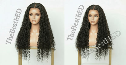 The Lillian Collection 13x6 Lace Front Wig - Indian Virgin Hair 20" Natural Color 6PD-0.5-0(Water Wave)