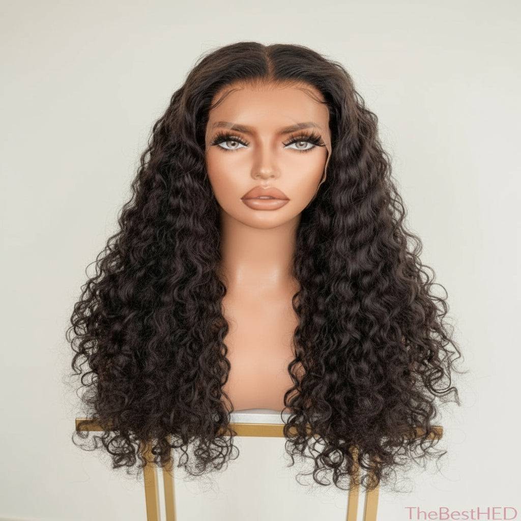 The Lillian Collection 13x6 Lace Front Wig - Indian Virgin Hair 20" Natural Color Egg Curl