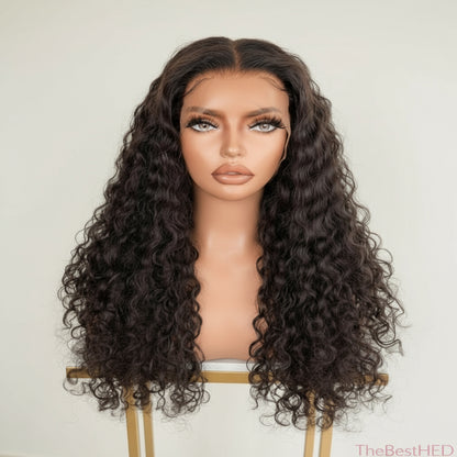The Lillian Collection 13x6 Lace Front Wig - Indian Virgin Hair 20" Natural Color Egg Curl