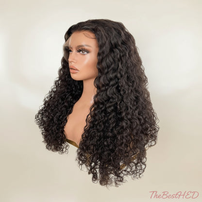 The Lillian Collection 13x6 Lace Front Wig - Indian Virgin Hair 20" Natural Color Egg Curl