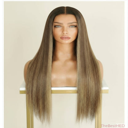 Katherine Collection 13x6 Glueless Lace Front Wig - Brazilian Virgin Hair 14" N309 Straight S Cap