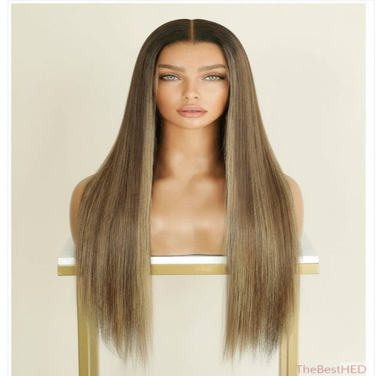 Katherine Collection 13x6 Glueless Lace Front Wig - Brazilian Virgin Hair 14" N309 Straight S Cap