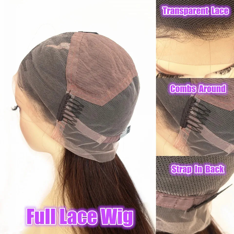 Wear Go Glueless Wigs Collection HD Lace 13x4 13x6 Lace Front Wig Highlight Dark Colored Lace Front Wigs PrePlucked Brown Body Wave Silk Base Human Hair Wigs