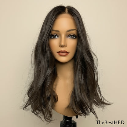 Wear Go Glueless Wigs Collection #2 Darkest Brown 13x4 Lace Front Human Hair Wigs For Women Preplucked With Bleached Knots Natural Wave 5x5 Silk Top Closure Wigs