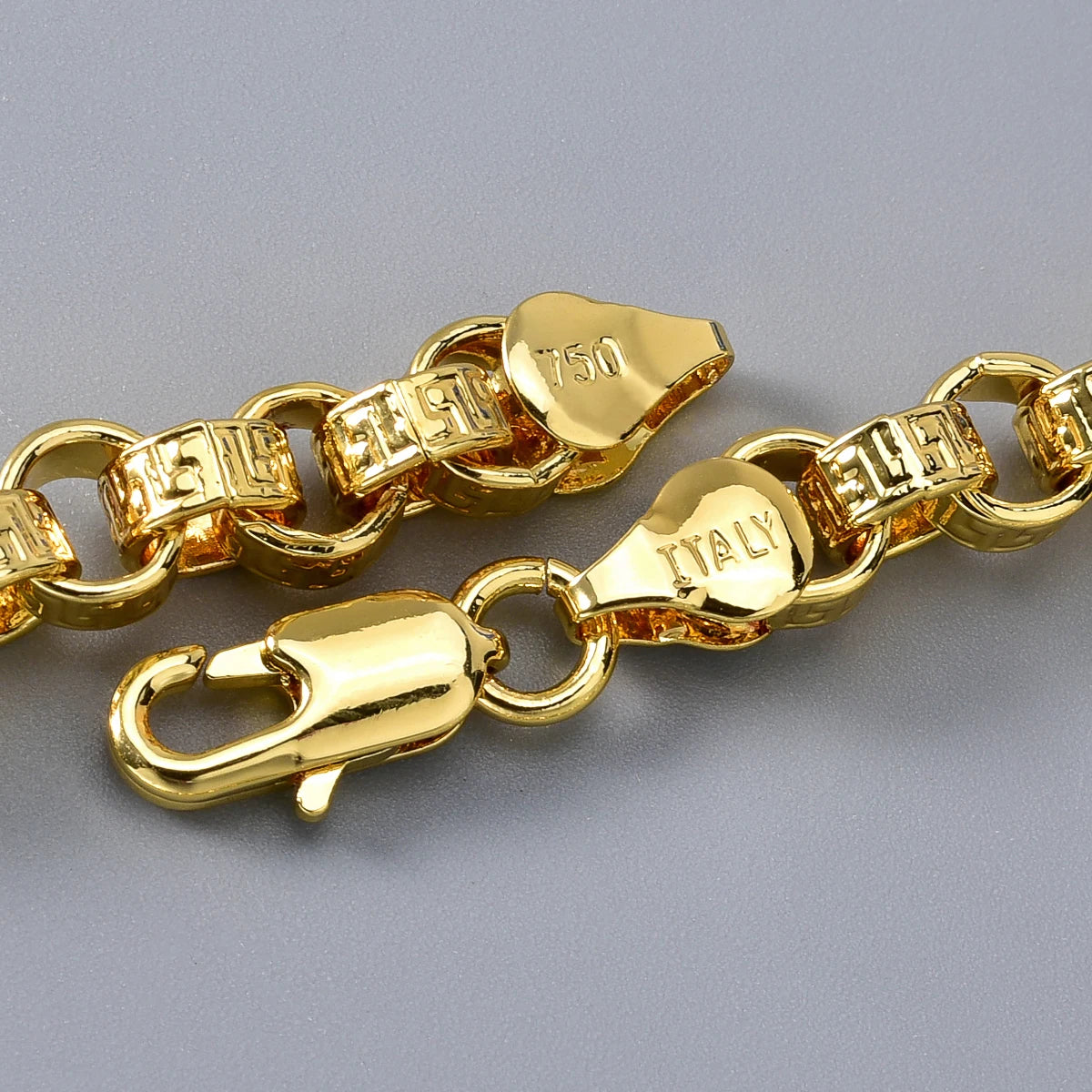 18k Gold Plated Italy 750 Necklace Wear Jewelry Accessories