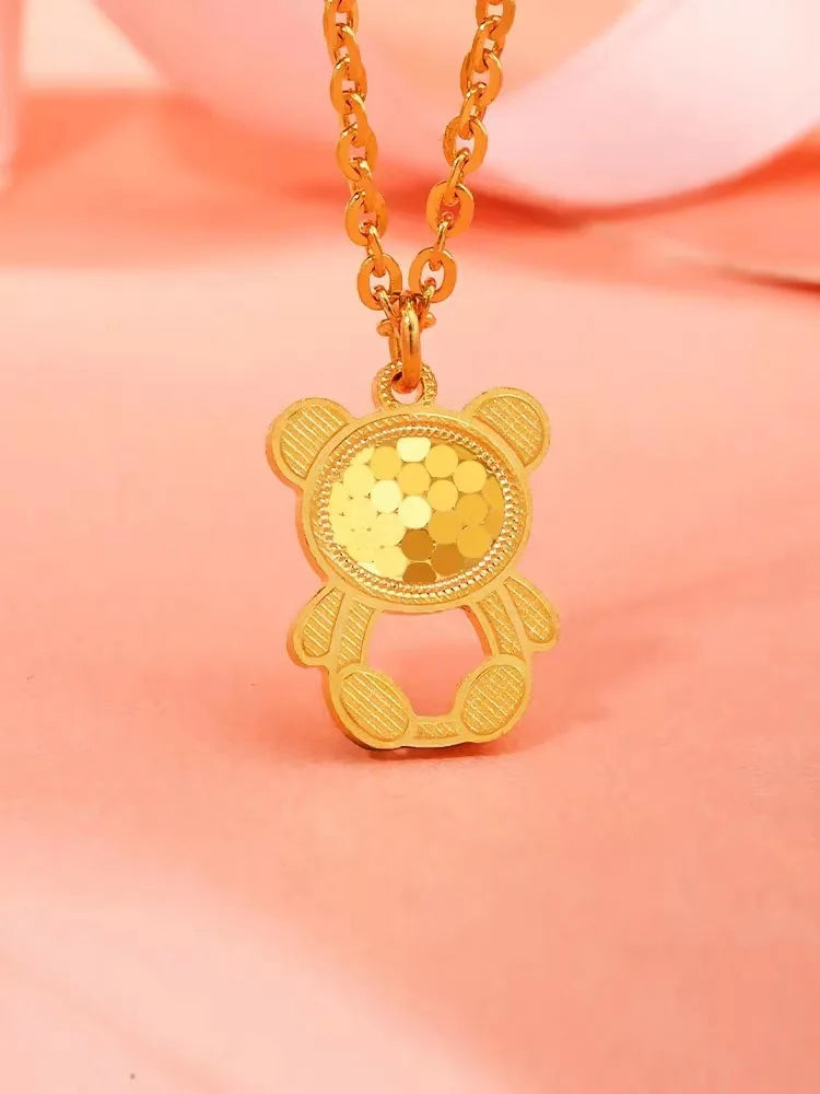 High quality genuine gold AU750 18K women's fashion jewelry necklace collarbone chain luxury Valentine's Day gift