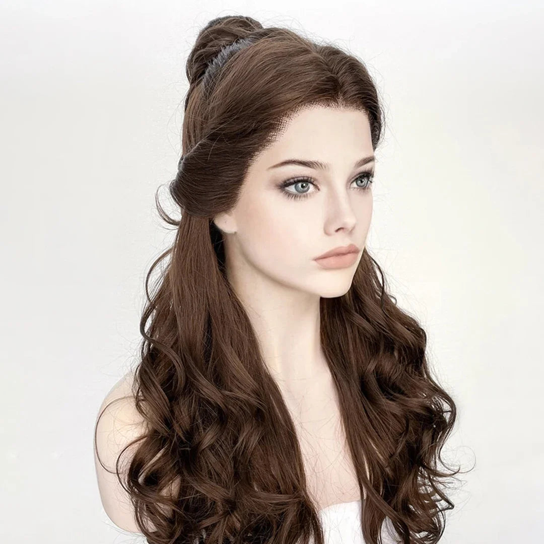 Wear Go Glueless Wigs Collection 26Inch Highlight Blonde Long Glueless 200Density Wave Lace 5x5 Silk Base Human Hair Wig For Women BabyHair Preplucked