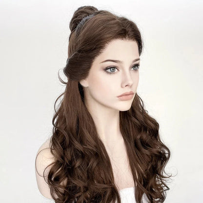 Wear Go Glueless Wigs Collection 26Inch Highlight Blonde Long Glueless 200Density Wave Lace 5x5 Silk Base Human Hair Wig For Women BabyHair Preplucked