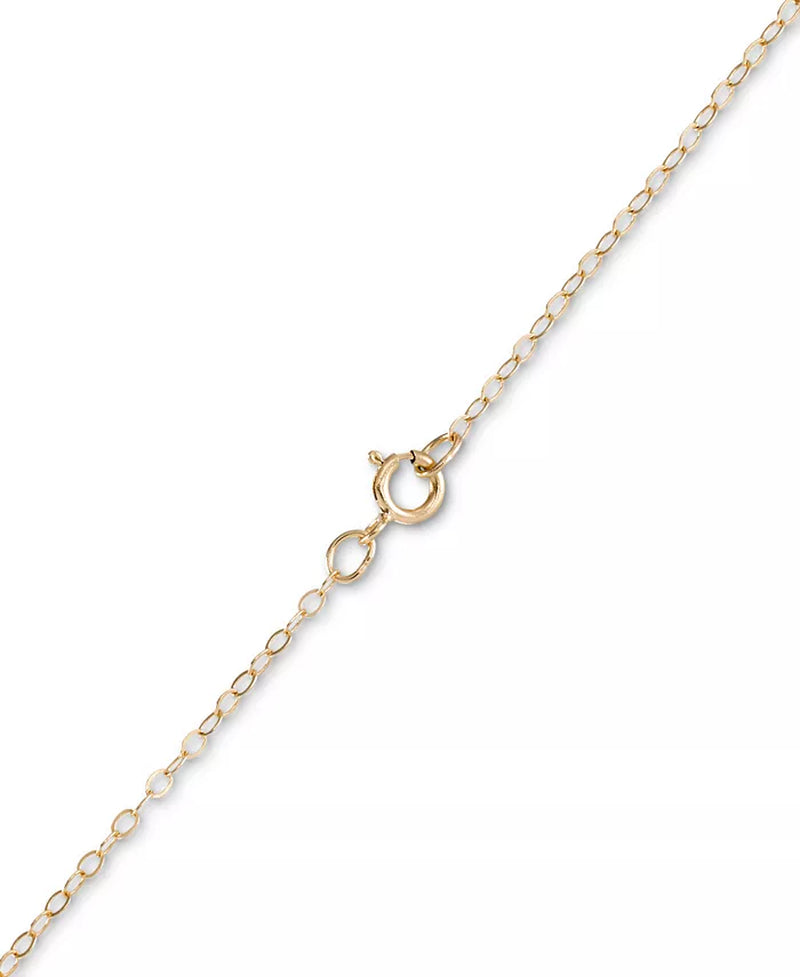 Filigree Lace Butterfly 18" Pendant Necklace in 10K Gold