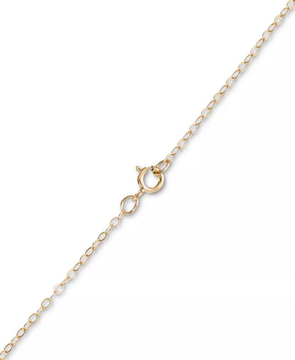 Filigree Lace Butterfly 18" Pendant Necklace in 10K Gold