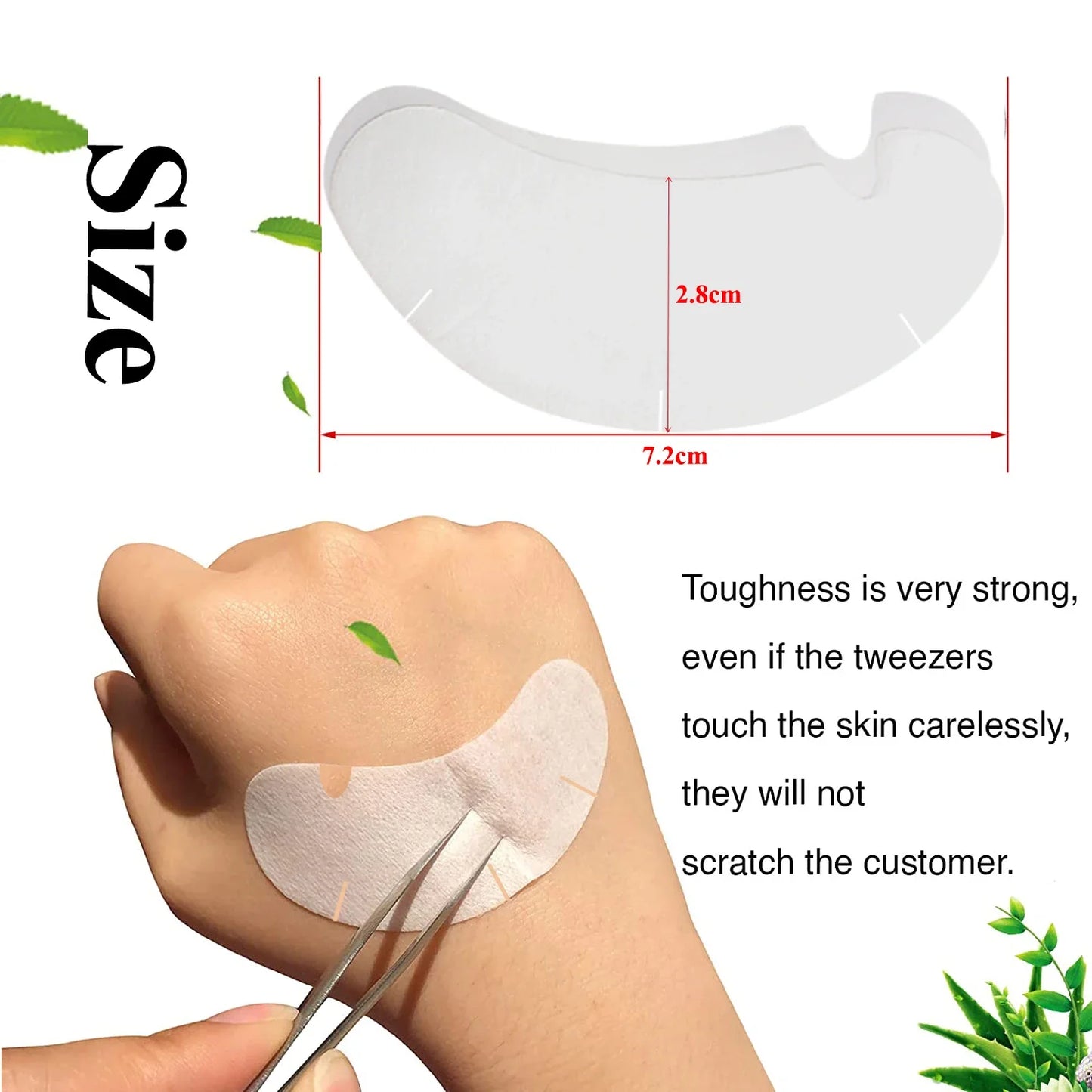 100Pairs Eye Patches Eyelash Extension under Eyelashes Fake Lashes Stickers Lash Extension Supplies Patches for Building Eyelid