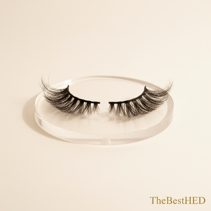 Rose Faux 3D Volume Lashes - Pearl Background with Logo