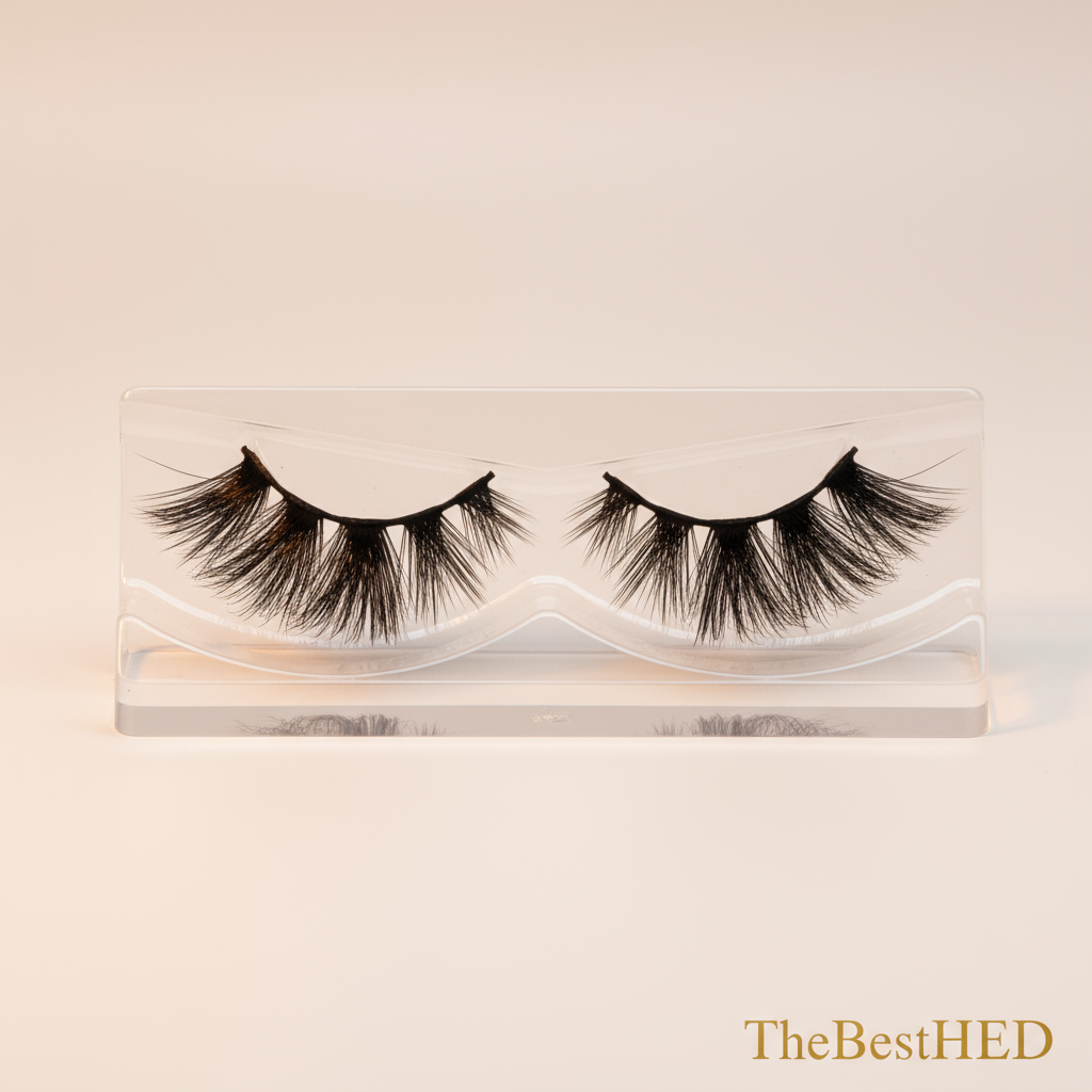 Dandelion Faux 3D Volume Lashes - Pearl Background with Logo